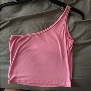 one shoulder tank top